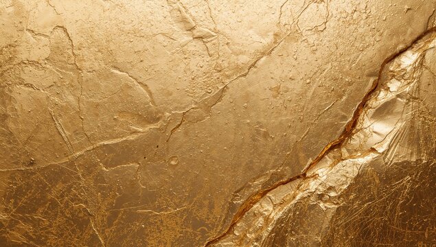 Abstract gold texture background with laser-etched rock wall, suitable for editorial header background