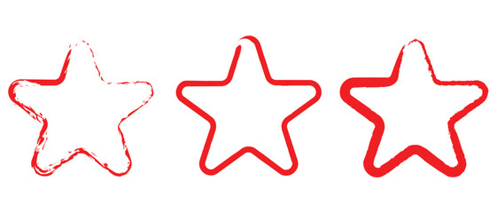 set of star grunge textures frame icon, grunge frame icon, collection star photo image frame icon.