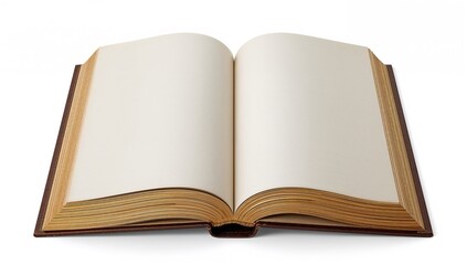 Fototapeta premium An empty gold hardback book lying open, symbolizing obsolescence