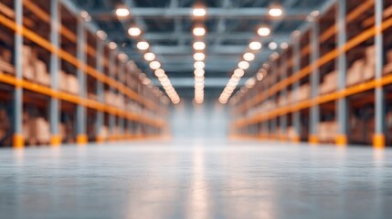 Optimizing logistics operations in a defocused largescale distribution center with high ceilings