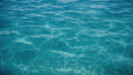 Obraz premium Vibrant blue water backdrop, ideal for editorial header background