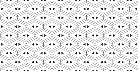 set of abstract geometric seamless patterns