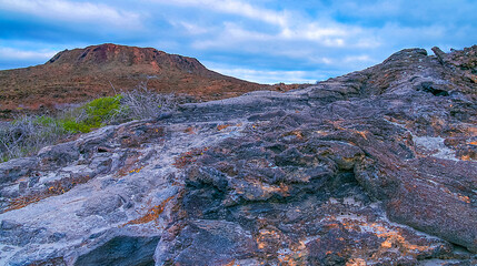 Volcanic Landscape, Gal&aacute;pagos National Park, UNESCO World Heritage Site, Gal&aacute;pagos Islands, Ecuador, South America