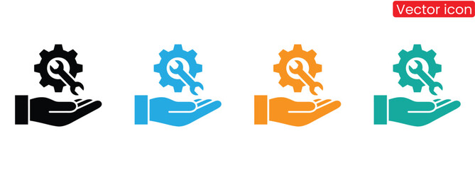 Symbolizing expertise and assistance, this icon represents technical support, repair services, and industry solutions. Perfect for businesses offering maintenance and engineering expertise.