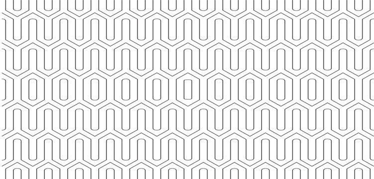 set of abstract geometric seamless patterns abstract - Powered by Adobe