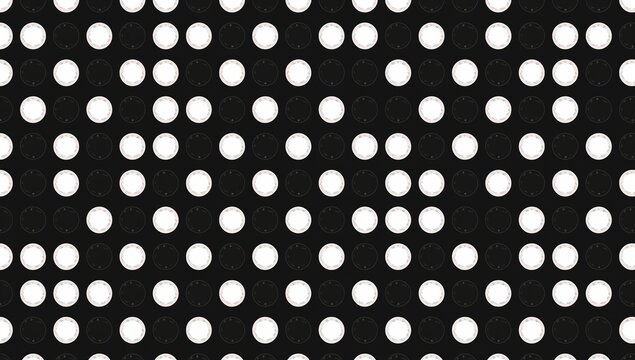 Seamless polka dot pattern in 2D style, suitable for fashion applications - Powered by Adobe