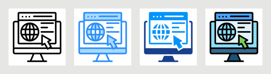 Web Portal Icon Collection Set Multiple Style