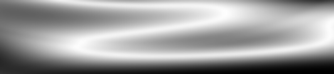 Wide metallic header art glossy silver color background