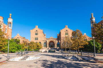 Fototapeta premium Hospital of the Holy Cross and Saint Paul, Sant Pau, in Barcelona, Catalonia, Spain