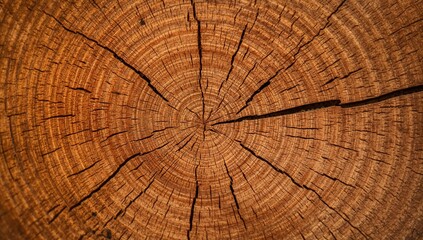 Naklejka premium Close-up view of annual growth rings in cedar wood, showcasing natural patterns for design purposes
