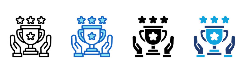 Triumph Icon Multi Style Vector Illustration
