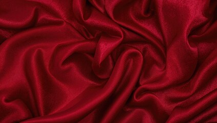 Obraz premium Elegant red satin backdrop, suitable for text overlays