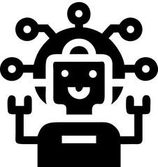 Obraz premium chatbot ai svg icon