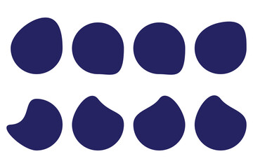 blob shape icon. set of flat blob shape icon. vector illustration.