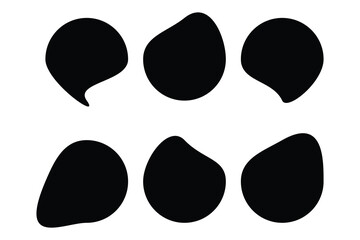 blob shape icon. set of flat blob shape icon. vector illustration.