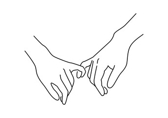 Fingertip touch line art. Simple fingertip touch illustration for social media, app and web design. Vector illustration