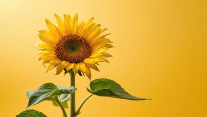 Fototapeta premium Background effect with sunflower bloom image