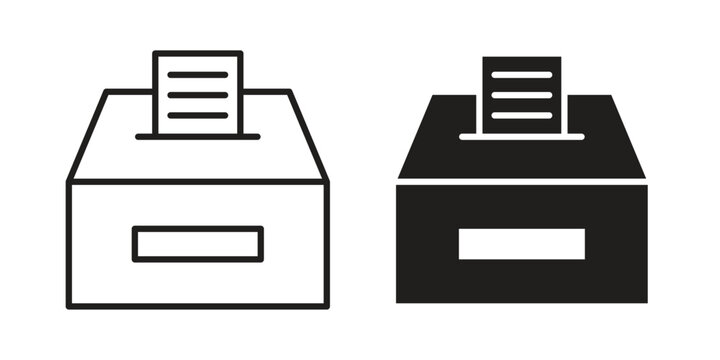 Ballot icon designs collection for mobile, ui, web.