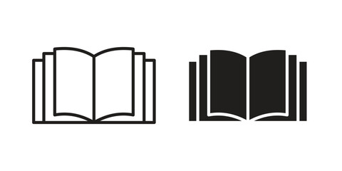Book icon designs collection for mobile, ui, web.