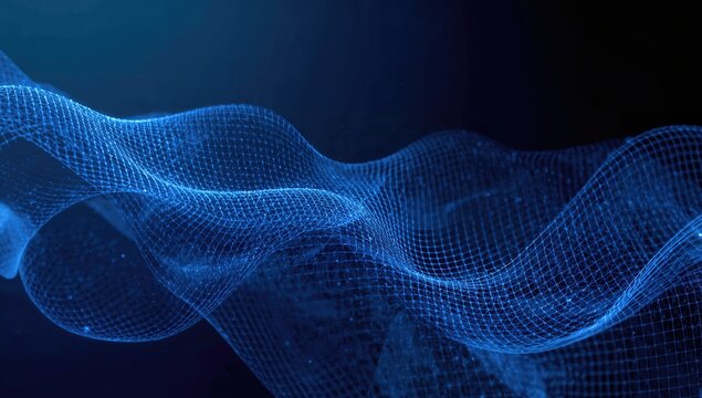 Abstract mesh or net pattern featuring geometric shapes, suitable for digital interfaces or editorial design