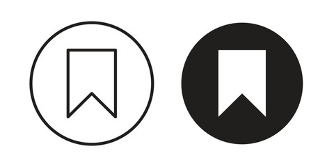 Bookmark icon designs collection for mobile, ui, web.