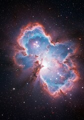 Magnificent Cosmic Cloud Formation Amidst Distant Stellar Expanse