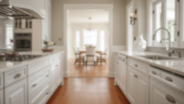 Charming kitchen featuring hardwood flooring and elegant countertops, ideal backdrop for culinary creativity
