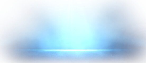 Transparent asphalt blue dark street with smoke. Interior texture for display products wall png...