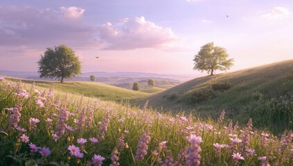 Fototapeta premium Lavender flower close-up, beneficial for relaxation and aromatherapy