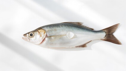 Milkfish prepared on a plain white surface, showcasing food and cooking elements