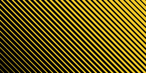 Obraz premium Yellow and black diagonal striped abstract background pattern. Modern geometric line design with dynamic gradient contrast for wallpaper, presentation, poster, banner, and digital graphic projects