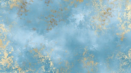 Abstract textured background with soft blue and gold watercolor washes and subtle distressed paper elements