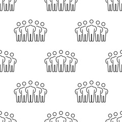 board of directors seamless pattern isolated on transparent background.