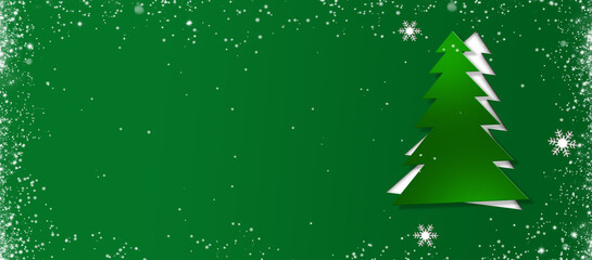 green christmas fir tree illustration
