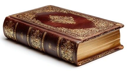 Islamic Holi Quran book isolated on white background 