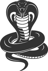 Cobra snake animal silhouette reptile black