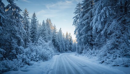A Path Through a Forest of Winter Pines, Seasonal Change