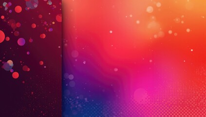 Dark red vertical banner featuring circular shapes and abstract spots, suitable for editorial header background