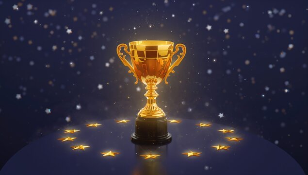 Award Trophy signifying victory in a competition, representing achievement