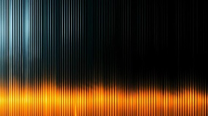 Abstract Image of Vertical Stripes Reflecting Warm Tones of Orange and Black, Suggesting an Evocative Sunset or Sunrise Scene - Powered by Adobe