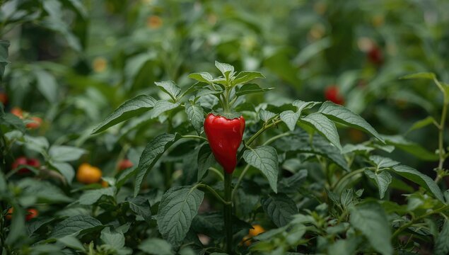 Capsicum annuum L. var. minimum, vibrant garden vegetables, fiber-dense choice