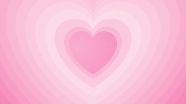 Loop Background Video of Overlapping Pink Hearts Expanding