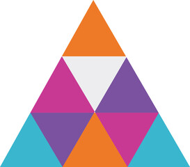 Pyramid Diagram Infographic Element