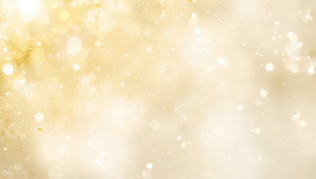 Golden yellow light bokeh texture backdrop, suitable for festive celebrations