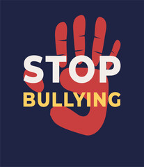 International stand up to bullying day flyer illustration