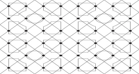 Fototapeta premium set of abstract geometric seamless patterns abstract 