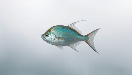 Fototapeta premium In the water, aquatic life thrives amidst the vibrant ecosystem