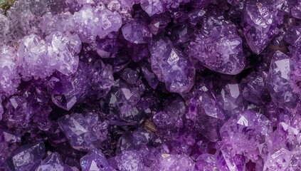 Amethyst natural quartz blue gemstone with geological formations, ideal for use as a textured background