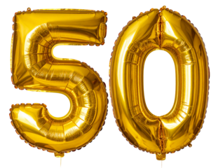 Metallic Celebration Decoration, Transparent Background.