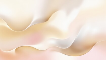 Abstract Background Gradient Waves Beige White Soft Color